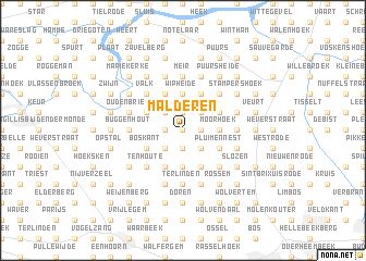 map of Malderen