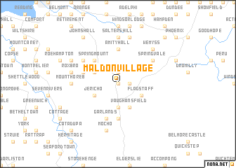 map of Maldon Village