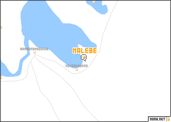 map of Malébé