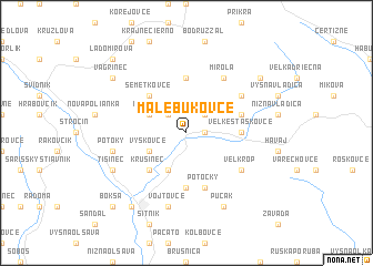 map of Malé Bukovce