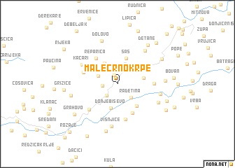 map of Male Crnokrpe