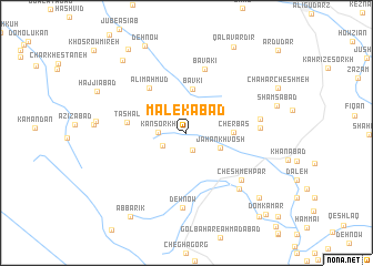 map of Malekābād