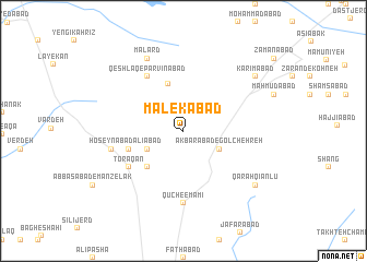 map of Malekābād