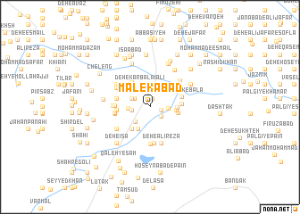 map of Malekābād