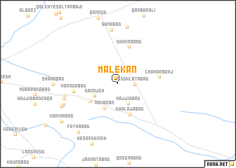 map of Mālekān