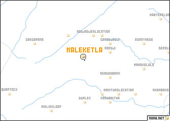 map of Maleketla