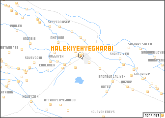 map of Mālekīyeh-ye Gharbī