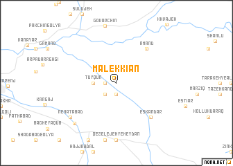 map of Malek Kīān