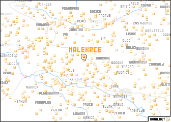 map of Male Krće