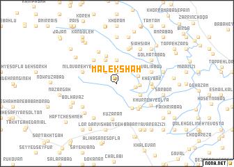 map of Malekshāh