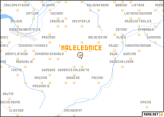 map of Malé Lednice