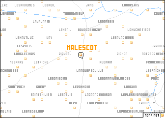 map of Malescot