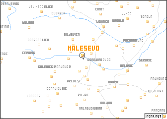 map of Maleševo