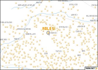 map of Maleši