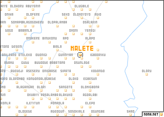 map of Malete