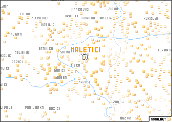 map of Maletići