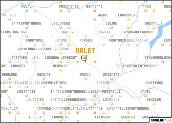 map of Malet