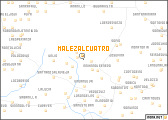 map of Malezal Cuatro