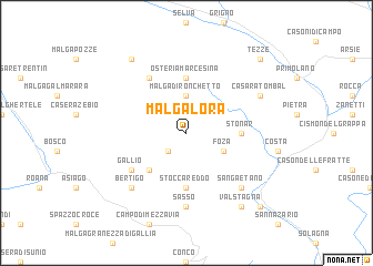 map of Malga Lora