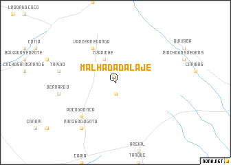 map of Malhada da Laje