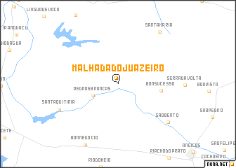 map of Malhada do Juàzeiro