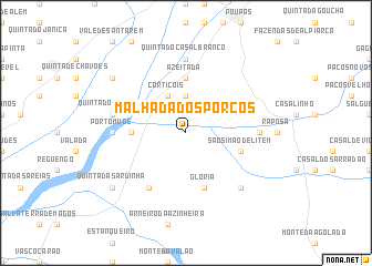 map of Malhada dos Porcos