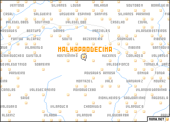 map of Malhapão de Cima