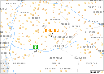 map of Malibú