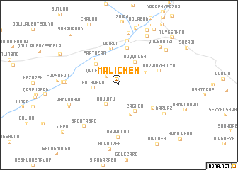 map of Mālīcheh