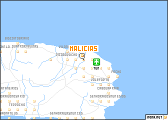 map of Malícias