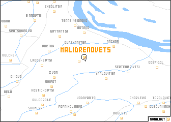 map of Mali Drenovets