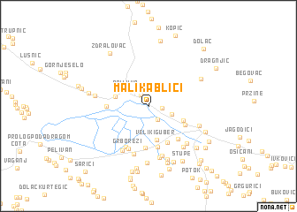map of Mali Kablići