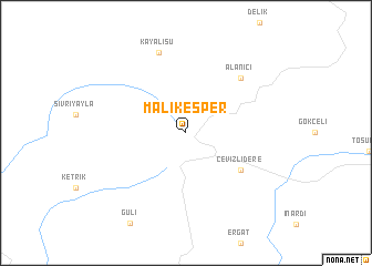 map of Malıkesper