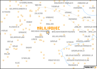 map of Mali Lipovec