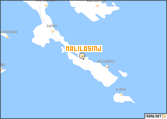 map of Mali Lošinj