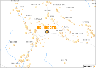 map of Mali Mračaj