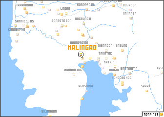 map of Malingao