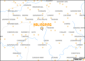 map of Malingping
