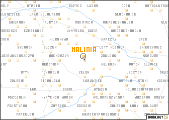 map of Malinia