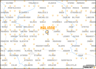 map of Malinné