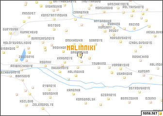 map of Malinniki