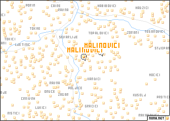 map of Malinovići