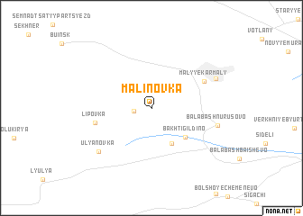 map of Malinovka