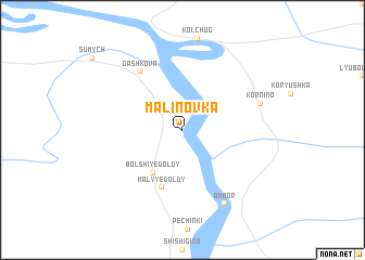 map of Malinovka