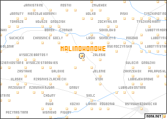 map of Malinowo Nowe
