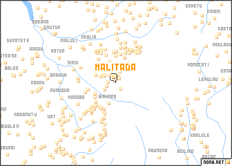 map of Malitada