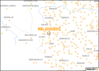 map of Mali Vuković