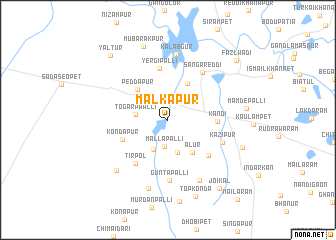 map of Malkāpur