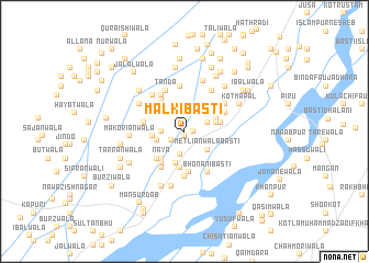 map of Malki Basti