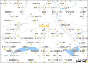 map of Małki